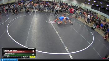 130 lbs Semifinal - Jerin Coles, Montana vs Thunder Page, South Central Punisher Wrestling