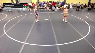 126 lbs Champ. Round 1 - Zander Manz, IA vs Carson Petry, MN