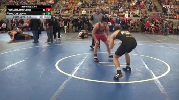 146 lbs Cons. Round 4 - Kyler Langhardt, West Liberty vs Dalton Davis, Kingdom Wrestling