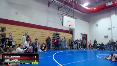 82 lbs Cons. Round 1 - Wyatt Heistand, Tell City Wrestling Club vs Casen Martin, Western Wrestling Club