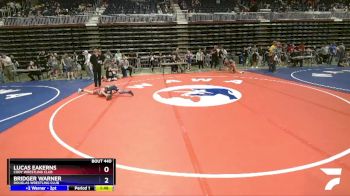 78 lbs Cons. Round 4 - Lucas Eakerns, Cody Wrestling Club vs Bridger Warner, Douglas Wrestling Club