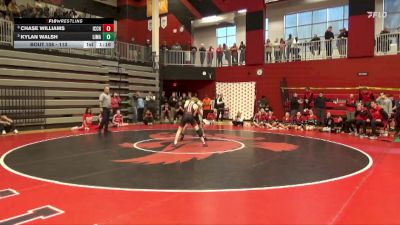 113 lbs Semifinal - Chase Williams, Iowa City, City High vs Kylan Walsh, Linn-Mar