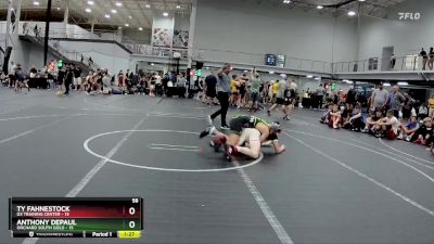 150 lbs Semis (4 Team) - Anthony DePaul, Orchard South Gold vs Ty Fahnestock, D3 Training Center