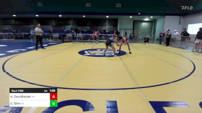 113 lbs Consi Of 32 #2 - Kole Davidheiser, PA vs Carter Shin, VA