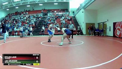 190 lbs Round 2 - Lee Krueger, Detroit Catholic Central vs Dylan Lahr, Jackson