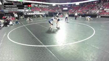 Girls 165 lbs Cons. Round 1 - Lauryn Rubbert, Menasha-Girls vs Evelyn Fugate, Unity-Girls