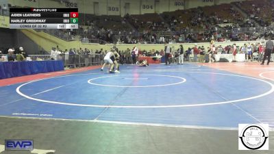 113 lbs Consi Of 32 #2 - Aiden Leathers, Union JH vs Harley Greenway, Union JH