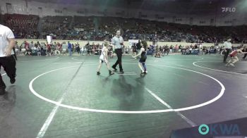 64 lbs Consi Of 16 #2 - Bentley Grigg, Tulsa Blue T Panthers vs Conner Potter, Cushing Tigers