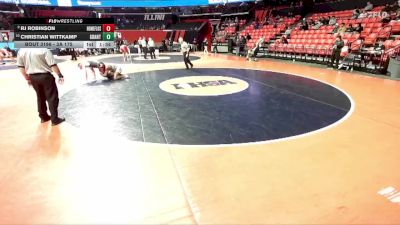 3A 175 lbs Quarterfinal - Christian Wittkamp, Fox Lake (Grant) vs RJ Robinson, Flossmoor (Homewood-F.)