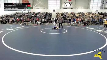 58 lbs Cons. Round 2 - Gunner Jackson, Purple Eagles Wrestling Academy vs Braeden Pool, HF-L Wrestling
