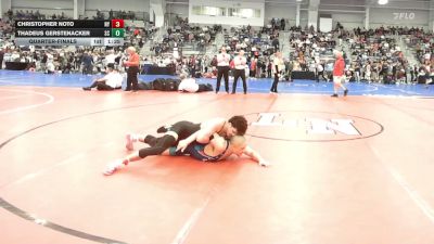 132 lbs Quarterfinal - Christopher Noto, NY vs Thadeus Gerstenacker, SC