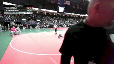 45 lbs Champ. Round 1 - Kolby Hartman, TOM2 vs Jaxson Follin, WKA2