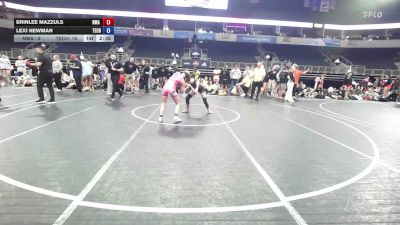 100 lbs 3rd Place - Brinlee Mazzuls, Nwa 2 vs Lexi Newman, Tech Fall Elite (TFE)