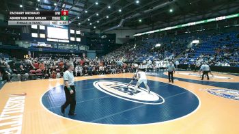 190 lbs Finals (8 Team) - Zachary Michaud, Oak Park (O.P.-River Forest) vs Asher Van Der Molen, St. Charles (East)