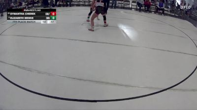 117 lbs 7th Place Match - Elizabeth Menke, 308 Wrestling Academy vs Symantha Cherek, Nebraska Wrestling Academy