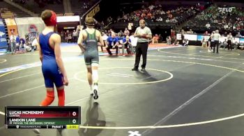 106 Class 2 lbs Quarterfinal - Landon Lane, St. Michael The Archangel Catholic vs Lucas McMenemy, Clinton