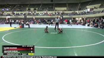 50 lbs Cons. Round 2 - Grayson Guelig, Edina Wrestling Association vs Claire Rahman, PEM