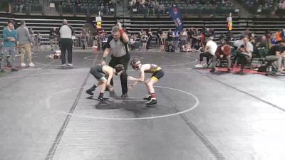 60 lbs Quarterfinal - Rocco Goduto, Wrecking Crew Wrestling Academy vs Sebastian Luthy, The Outsiders