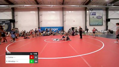 90 lbs Rr Rnd 4 - Joey Cotter, Team Tugman K-8 vs Sam Winship, CT Whale K-8