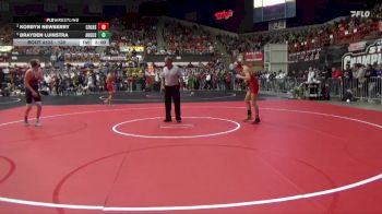120 lbs Quarterfinal - Korbyn Newberry, Columbus Hs vs Brayden Luinstra, Augusta