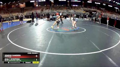 110 lbs Cons. Round 3 - Jenesis Sanders, Immokalee vs Emily McIntosh, Bears Wrestling Club, Inc.