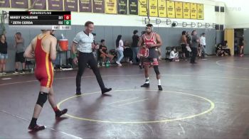 133 lbs Quarterfinal - Zeth Cerda, Fresno City College vs Mikey Schliewe, Skyline College