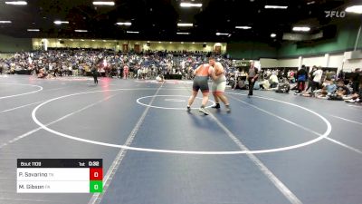 285 lbs Consi Of 8 #1 - Peter Savarino, TN vs Michael Gibson, PA