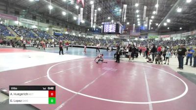 61 lbs Consolation - Ayden Huegerich, No Team vs Greylen Lopez, Sargent Farmers