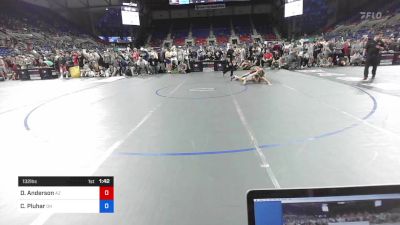 132 lbs Rnd Of 16 - Dean Anderson, Arizona vs Cayden Pluhar, Ohio