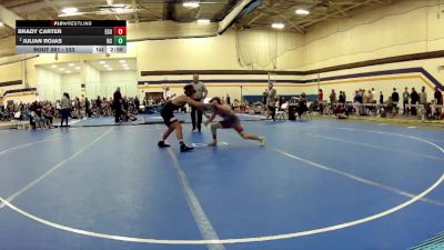 133 lbs Cons. Semi - Brady Carter, East Stroudsburg University vs Julian Rojas, Rochester Christian