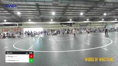 65 lbs Quarterfinal - Savina Burgo, Team Tulsa Wrestling Club vs Julie Fleming, Mat Assassins