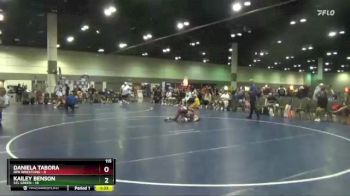 115 lbs Round 4 (16 Team) - Kailey Benson, STL Green vs Daniela Tabora, RPA Wrestling