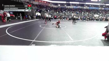 85 lbs Round Of 16 - Savina Burgo, Commandos Wr Ac vs Chloe Kirkendall, Big Dog Grappling Academy