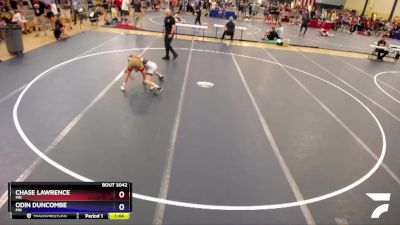 92 lbs Quarterfinal - Chase Lawrence, MN vs Odin Duncombe, MN