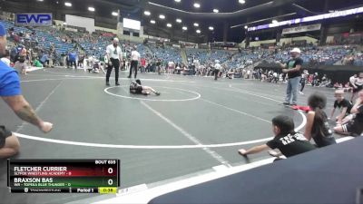 52 lbs Semifinal - Fletcher Currier, SlyFox Wrestling Academy vs Braxson Bas, WR - Topeka Blue Thunder