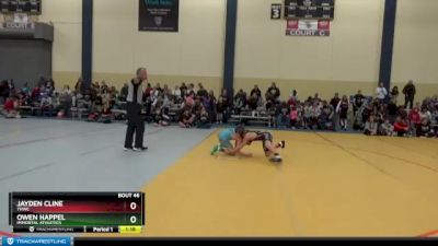 95 lbs Cons. Round 2 - Jayden Cline, THWC vs Owen Happel, Immortal Athletics