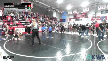 80 lbs Semifinal - Callie Davis, Hornet Wrestling Club vs Alexander Bruce, Gravette Wrestling Club