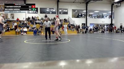 174 lbs Cons. Round 3 - Hayden Koehler, Olivet vs McCaden Skeens, Mount St. Joseph