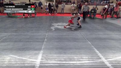 90_B lbs Consi Of 4 - Dj Towler, Aliquippa vs Blake Brassington, Mahanoy Area