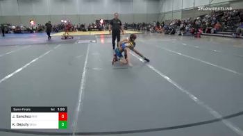 64 lbs Semifinal - Jaxon Sanchez, Reign Wrestling Club vs Kooper Deputy, Orchard Wrestling Club