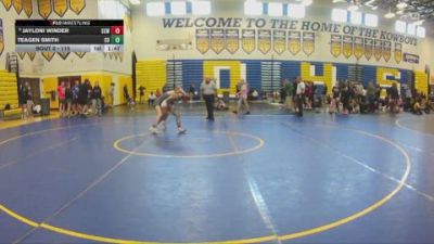 115 lbs Cons. Round 4 - Teagen Smith, Camden Outsiders vs Jayloni Winder, Orange City Wrestling