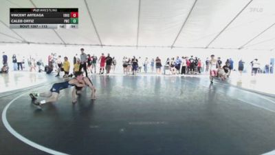 113 lbs Cons. Round 2 - Vincent Arteaga, Eleanor Roosevelt High School vs Caleb Ortiz, Pounders Wrestling Club
