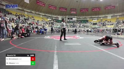 67 lbs Round Of 16 - Guy Strickland, Gentry Youth Organization Wrestling vs Myles Moore, Terminator Wrestling Academy