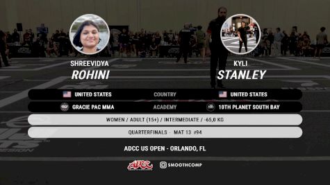 Shreevidya Rohini vs Kyli Stanley 2025 ADCC Orlando Open/Youth Trials