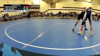 157 lbs Cons. Round 2 - Larz Hughes, Southwestern Michigan College vs Scott Huffmyer, John Carroll University