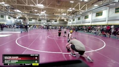 55 lbs Quarterfinal - Ryatt Hansen, Hermosa Hornets vs Kolter Maher, Dickinson Wrestling Club