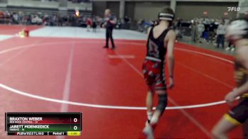 95 lbs Champ. Round 1 - Jarett Moenkedick, Hibbing vs Braxton Weber, Red Rock Central