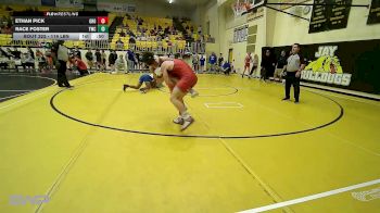 119 lbs Quarterfinal - Ethan Pick, Grove vs Race Foster, Tahlequah Wrestling Club