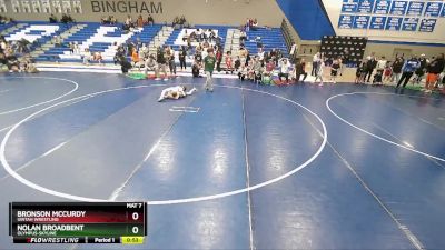 65-72 lbs Round 1 - Nolan Broadbent, Olympus-Skyline vs Bronson McCurdy, Uintah Wrestling