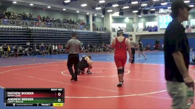 215 lbs Cons. Round 3 - Mathew Booker, Bishop Luers vs Andrew Berger, Liberty Benton